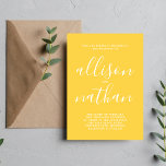 Invitación Verdadera sencillez 1 Boda mínimo de escritura Mar<br><div class="desc">¡Esta sencilla y preciosa invitación a la boda es perfecta para los minimalistas de todos nosotros! Por favor,  contáctame si quieres ayudar a personalizar la parte de texto de esta invitación a la boda.</div>