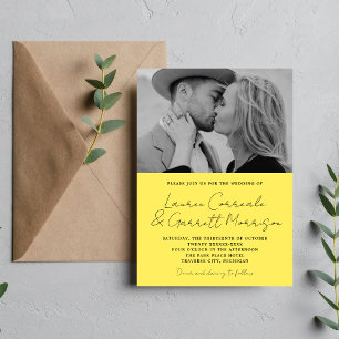 Invitación Verdadera sencillez 3 Boda moderno de fotografía d