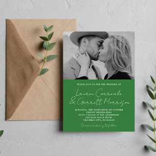 Invitación Verdadera sencillez 3 Boda moderno de fotografía d