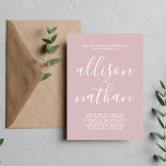 Invitación Verdadera simplicidad 1 Boda Minimalista con luz s<br><div class="desc">¡Esta sencilla y preciosa invitación a la boda es perfecta para los minimalistas de todos nosotros! Por favor,  contáctame si quieres ayudar a personalizar la parte de texto de esta invitación a la boda.</div>