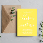 Invitación Verdadera simplicidad 1 Boda Minimalista de giraso<br><div class="desc">¡Esta sencilla y preciosa invitación a la boda es perfecta para los minimalistas de todos nosotros! Por favor,  contáctame si quieres ayudar a personalizar la parte de texto de esta invitación a la boda.</div>