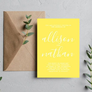 Invitación Verdadera simplicidad 1 Boda Minimalista de giraso