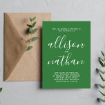 Invitación Verdadera simplicidad 1 Boda Minimalista de prado<br><div class="desc">¡Esta sencilla y preciosa invitación a la boda es perfecta para los minimalistas de todos nosotros! Por favor,  contáctame si quieres ayudar a personalizar la parte de texto de esta invitación a la boda.</div>