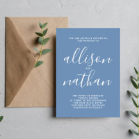 Verdadera simplicidad 1 Boda Minimalista Denim Blu