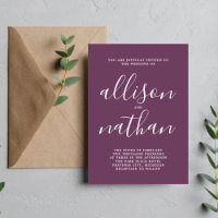 Verdadera simplicidad 1 guión de uva Boda Minimali