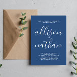 Invitación Verdadera simplicidad 1 Verdadero Boda Minimalista<br><div class="desc">¡Esta sencilla y preciosa invitación a la boda es perfecta para los minimalistas de todos nosotros! Por favor,  contáctame si quieres ayudar a personalizar la parte de texto de esta invitación a la boda.</div>