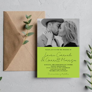 Invitación Verdadera simplicidad 3 Boda de fotografía de prim