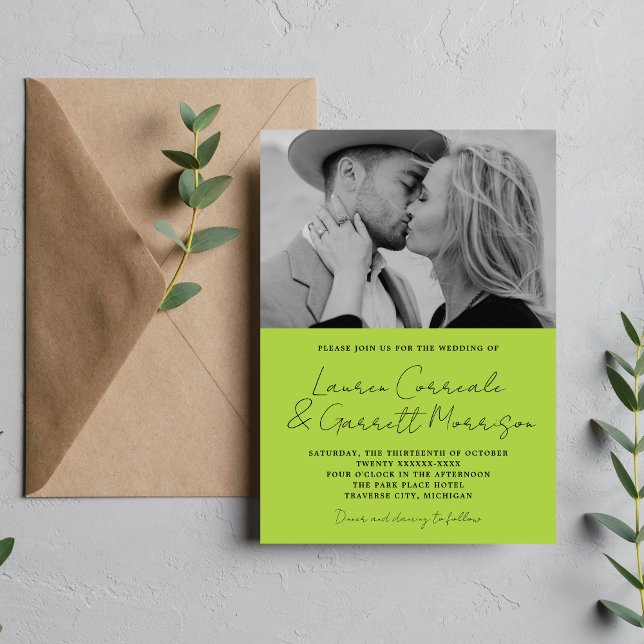 Invitación Verdadera simplicidad 3 Boda de fotografía de prim (Subido por el creador)