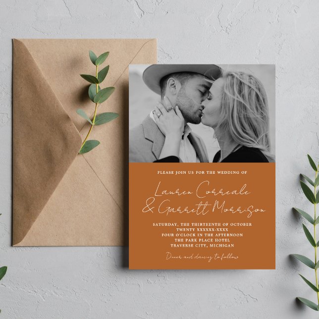 Invitación Verdadera simplicidad 3 moderno Boda de fotografía (Subido por el creador)