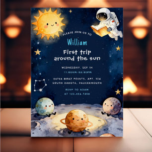 Invitación Verdadero Espacio Primer Viaje Alrededor Del Sol 1