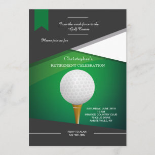 Invitación verde al golf