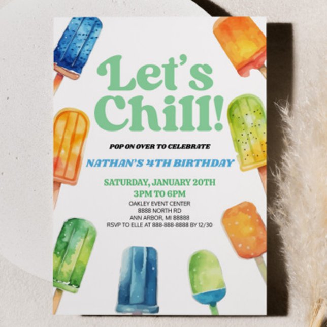 Invitación Verde Azul Vamos a matar la fiesta de cumpleaños d (Subido por el creador)