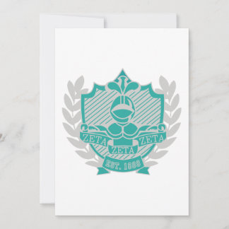 Invitación Verde azulada y gris