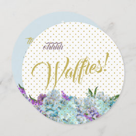 Invitación Verde azulado Blue Bouquet Boda Suite Brunch Recep