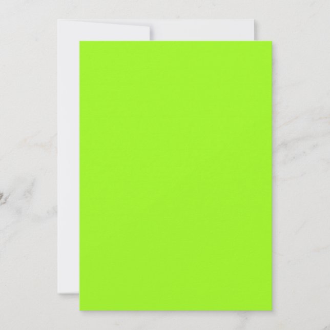 Invitación verde de Chartreuse (Anverso)