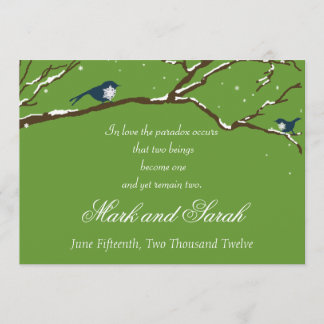 Invitación verde de los Snowbirds
