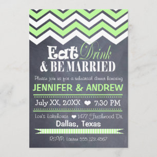 Invitación verde del ensayo de Chevron