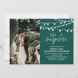 Invitación Verde Esmeralda 20 Aniversario de Boda Foto