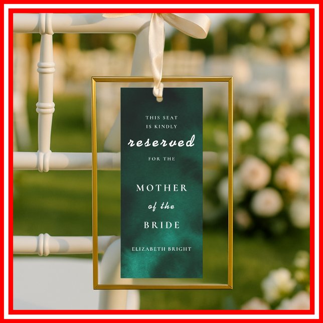 Invitación Verde Esmeralda | Etiqueta Reservada (Subido por el creador)