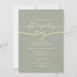 Invitación Verde Menta para un Feliz Para Siempre