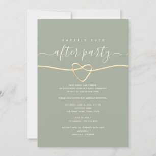 Invitación Verde Menta para un Feliz Para Siempre