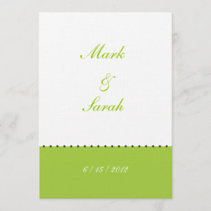 Invitación verde moldeada de la frontera