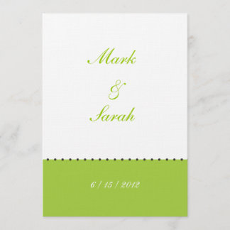 Invitación verde moldeada de la frontera