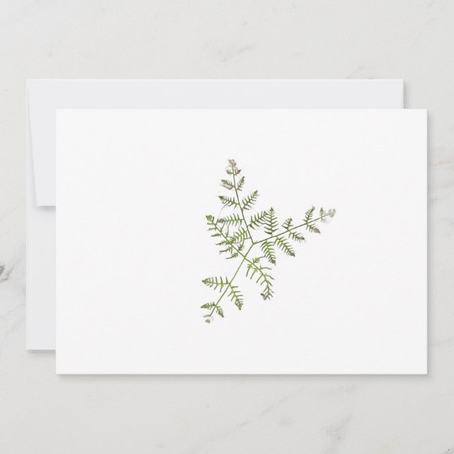 Invitación verde primavera (Anverso)