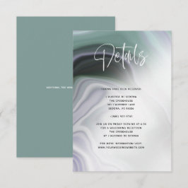 Invitación Verde Sage Polvoriento Lila con Detalle