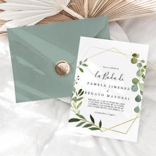Invitación Verdes tropicales deja La Boda de