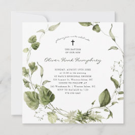 Invitación Verdor | Bautismo botánico de primavera