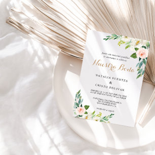 Invitación Verdor Boda español elegante