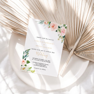Invitación Verdor Boda floral elegante