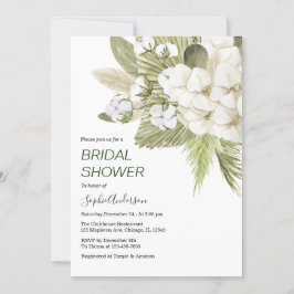 Invitación Verdor Boho Pampas Ducha de novias de hierba