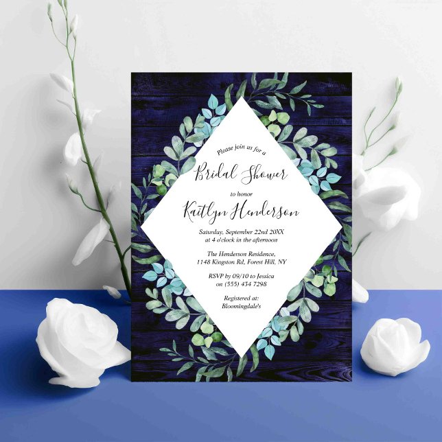 Invitación Verdor botánico Eucalyptus Ducha Bridal (Subido por el creador)