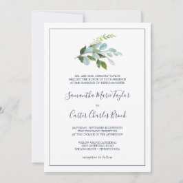 Invitación Verdor de verano Boda formal