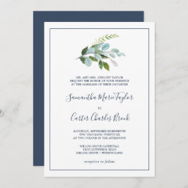 Invitación Verdor de verano Boda formal
