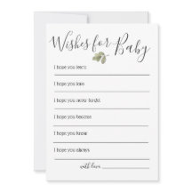 Verdor Deseos De Baby Shower Para El Bebé