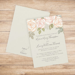 Invitación Verdor Elegante acuarela Rústica Sabor Floral