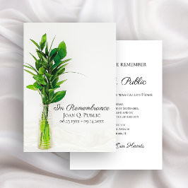 Invitación Verdor en conmemoración del aniversario de la muer