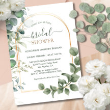 Verdor Eucalyptus Hojas Botánicas Ducha Bridal