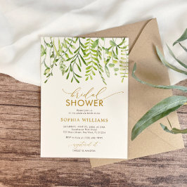 Invitación Verdor Floral Bridal Shower