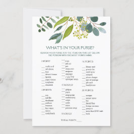 Invitación Verdor juego de bolso nupcial/Boda Scramble