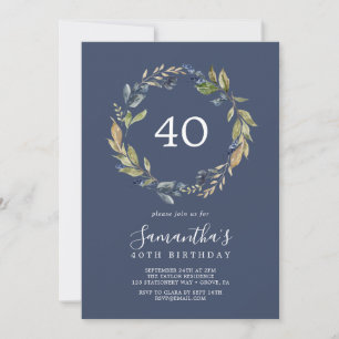 Invitación Verdor otoñal   40 Aniversario de la Marina