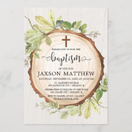 Invitación Verdor rústico del follaje de otoño del arbolado