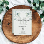 Invitación Verdor Rústico Elegante Dulce 16<br><div class="desc">Celebra un cumpleaños histórico con nuestra exquisita invitación Sweet 16. Decorado con un hermoso ilustracion de eucaliptos acuáticos, esta invitación combina el encanto rústico con la elegancia. El título "Dulce Dieciséis" está gratamente escrito en un guión elegante, sobreponiendo el número de sérico alto y negrita "16". Perfecto para marcar el...</div>