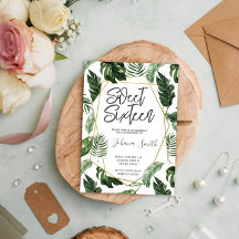 Verdor tropical dulce dieciséis cumpleaños