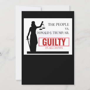 Invitación Veredicto de culpabilidad de personas contra Trump
