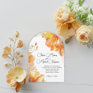 Invitación Verona Sunset Watercolor Floral Arch Boda