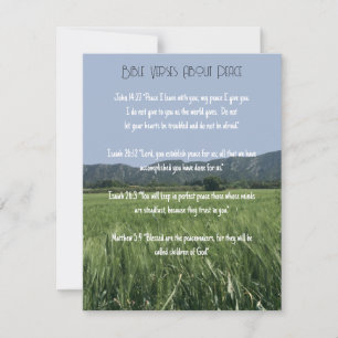Invitación Versículos Bíblicos Sobre La Paz